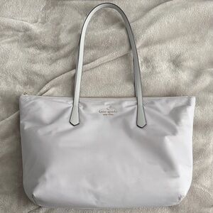 Kate Spade Light Gray Tote Bag